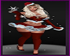 Christmas Santa Baby Red Skirt Snowing Female Avatar Snowflakes