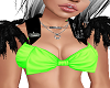 " Green Bra with Bow