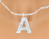 Diamond A Necklace