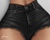 f. black jean shorts RL