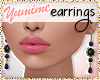 [Y] Jeweled Earrings Bl