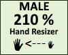 Hand Scaler 210% Male