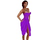 Silk Lace Dress Purple
