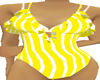 swimwear stripes yellow