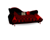 Sofa red and black