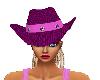 *F70 Purple Cowgirl Hat
