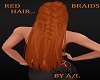 A/L   RED BRAIDED HAIR