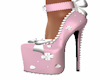 Pink shoes with bow