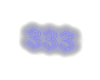 333 Neon Wall Sign