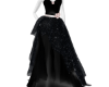 black elegant gown