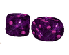 Purple Kissing Dice