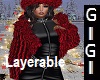 GM Layerable Fur Red