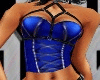 blue corset w harness