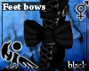 [Hie] Black feet bows