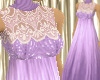 Lilac silk and sequins