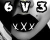 6v3| Wh Stiched up Lips