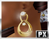 [PX]Gold Diamond Earring