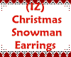 (IZ) Snowman Earrings