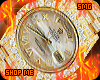 SMG . Gold Iced Watch