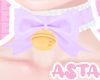 A. Purple bowy collar
