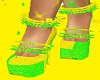 Yellow Green Heels