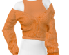 *B* Orange Open Cardigan