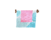Pink and Turquoise Towel