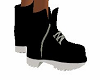black white grey boots