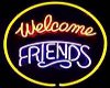 welcome friends sign