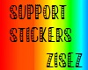 !z! 3k support sticker