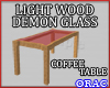 JLW R Glass Coffee Table