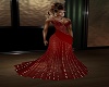 Red Sparkle Shear Gown