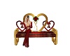 Wedding Hearts Bench