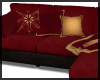 Red/Gold Seasonal Sofa ~
