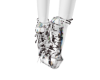 CC glass heels