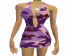 purple camo dress
