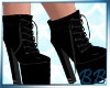 Black Boot Platform Heel