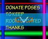 Donate Poses Sign