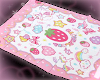 ! strawberry cute rug <3