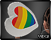Rainbow Heart Pillow