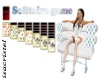 solitaire white chair