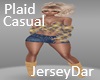 Plaid Casual Purple Gold