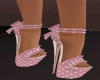 {L} Pink Dot Ruffle Shoe