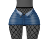 Q: Denim skirt Fishnet