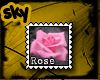 Pink rose Stamp
