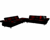 Pvc Shine Red Couch