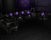 Black' Purple Couch Set