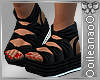(I) Black Sandals
