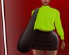 Green Sweater & Skirt