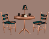 Copper Tea Table for 2